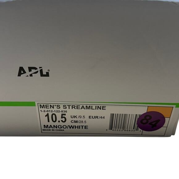APL Athletic Propulsion Labs Men\'s Streamline Mango White Size 10.5 New in Box main image 6